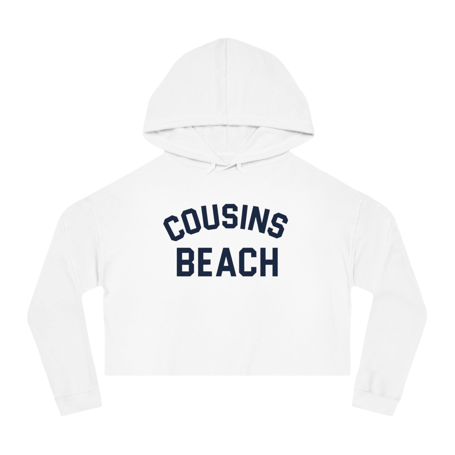 Cousins Beach Cropped Hoodie, Summer Sweater, Beachwear, Vacation Sweatshirt, Gift for Her, Casual Layer