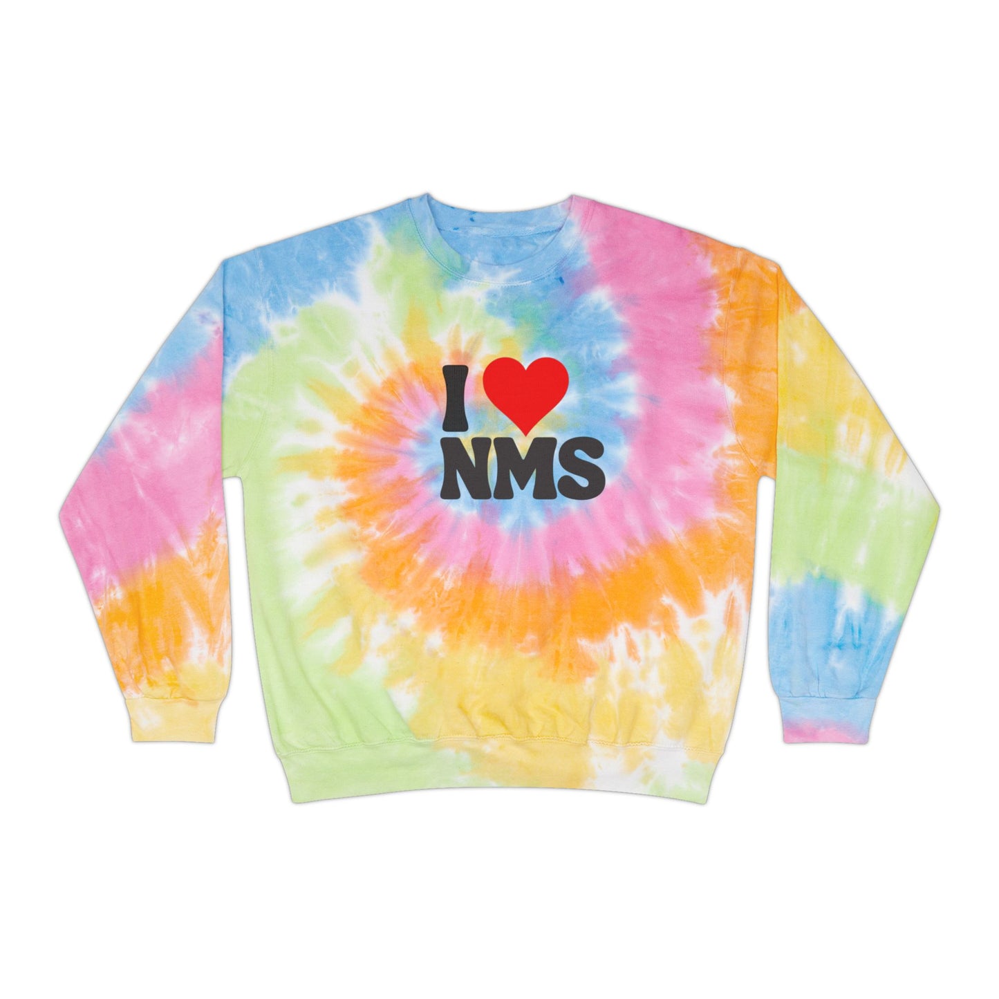 NMS I LOVE NMS ADULT Unisex Tie-Dye Sweatshirt