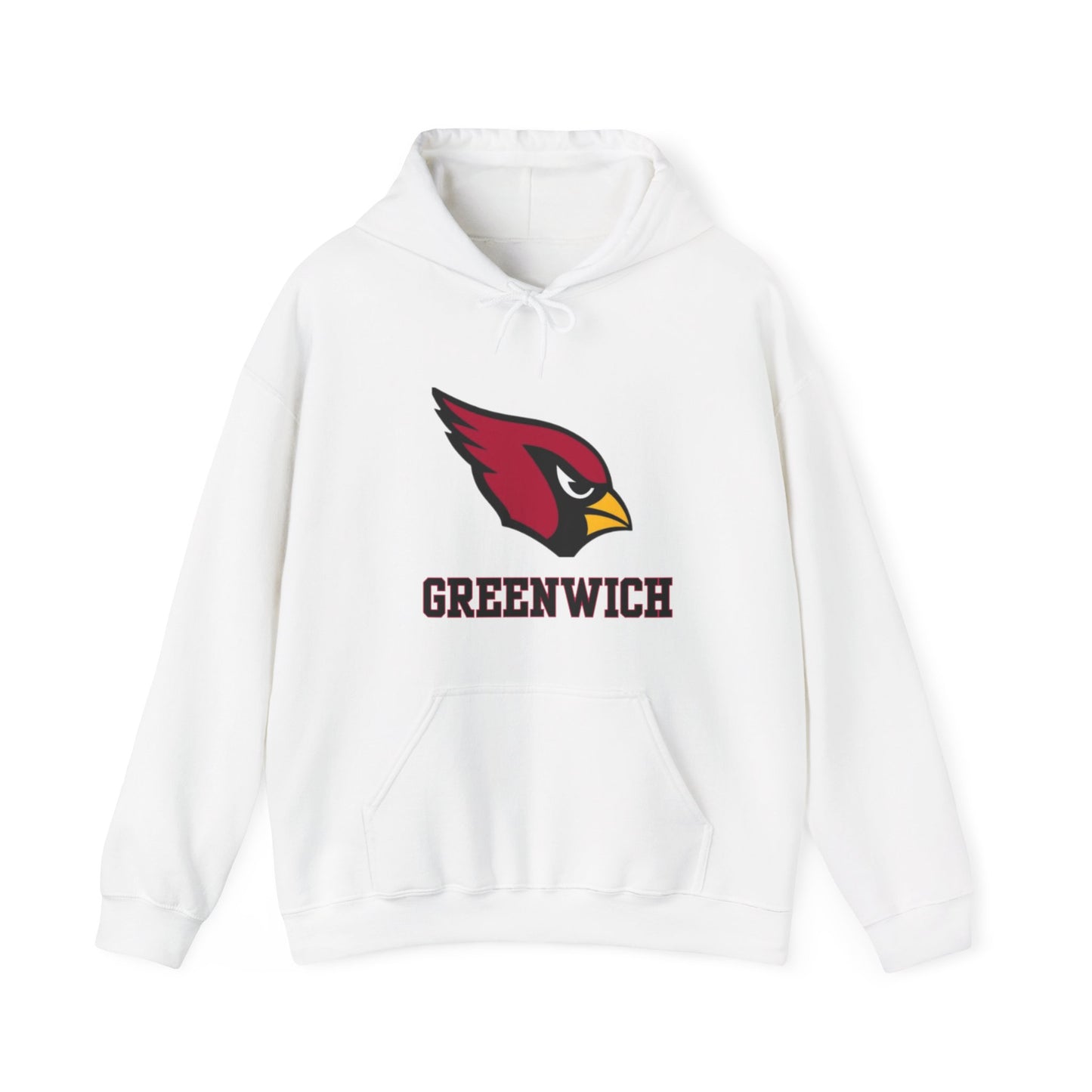 Greenwich white hoodie, Gift for Graduate, Gift for GHS Student, Unisex Heavy Blend™ Hooded Sweatshirt