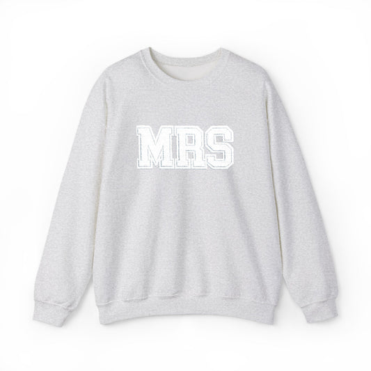 MRS Distressed Logo Crewneck Sweatshirt Bride Gift Engagement Gift Bachelorette