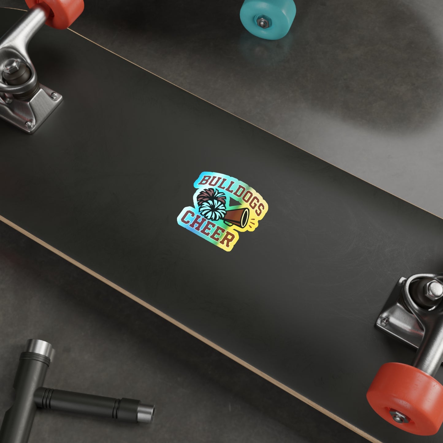 Bulldogs Holographic Die-cut Stickers