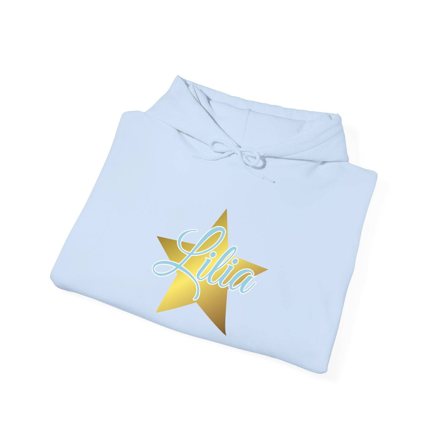 Golden Star Personalized Hoodie, Unisex Pullover Sweatshirt, Custom Gift for Her, Cozy Wardrobe Essential, Birthday Gift