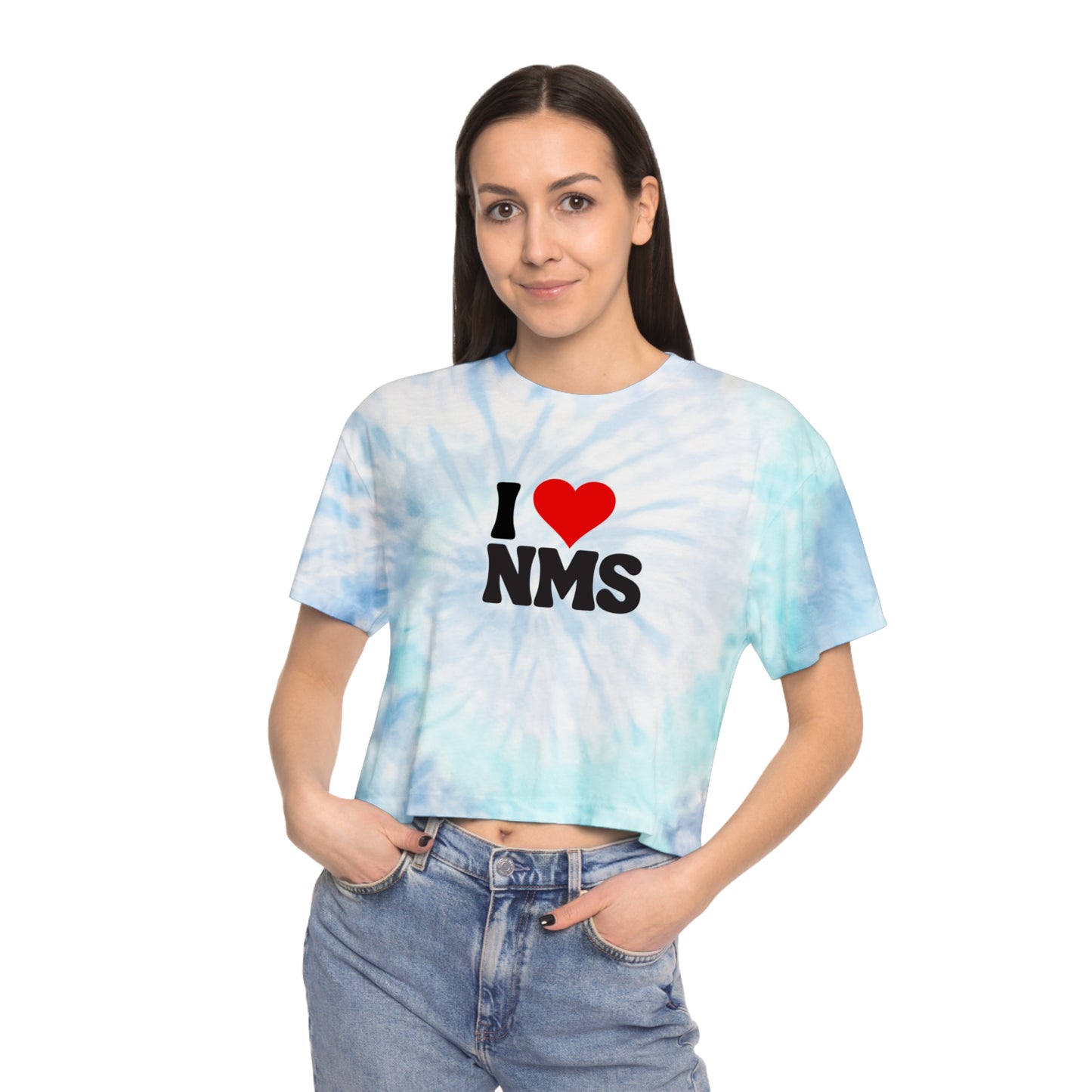 NMS I LOVE NMS Women's Tie-Dye Crop Tee
