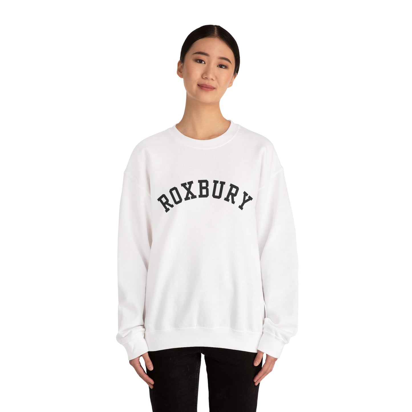 Roxbury Unisex Crewneck Sweatshirt, Cozy Sweatshirt, Casual Wear, Gift for Him/Her, School Spirit, Weekend Comfort