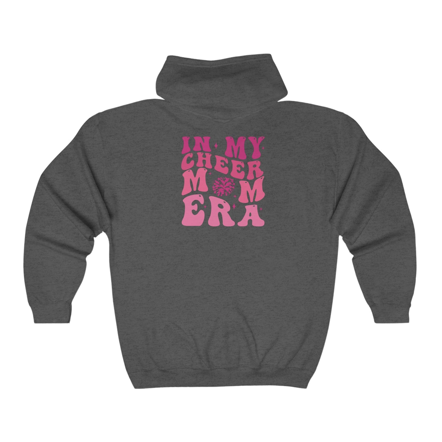 Bulldogs Cheer Mom Era Adult Unisex Heavy Blend™ Full Zip Hooded Sweatshirt