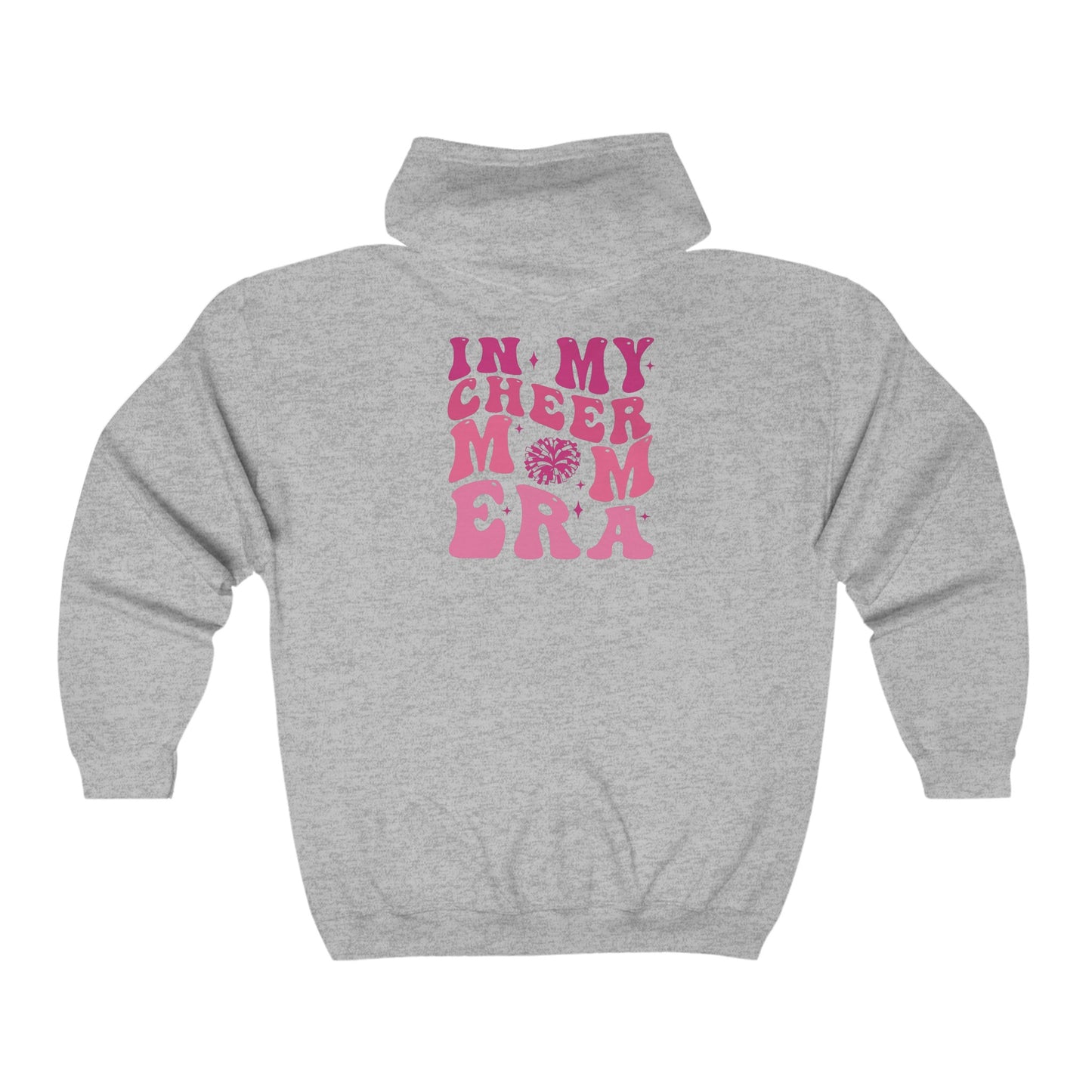 Bulldogs Cheer Mom Era Adult Unisex Heavy Blend™ Full Zip Hooded Sweatshirt