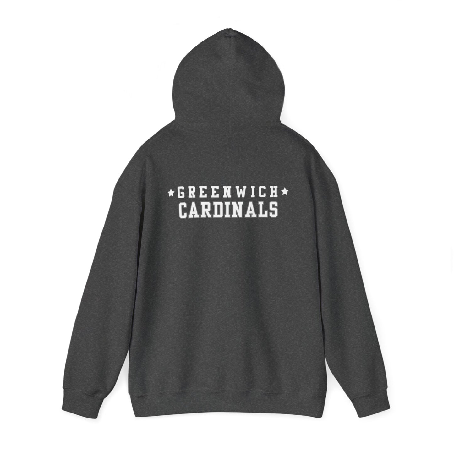 Greenwich white hoodie, Gift for Graduate, Gift for GHS Student, Unisex Heavy Blend™ Hooded Sweatshirt