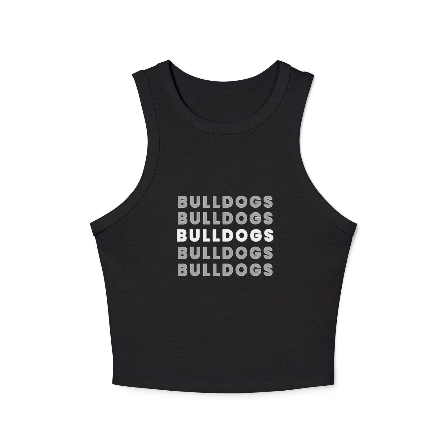 Bulldogs Women's Micro Rib Racer Tank Top