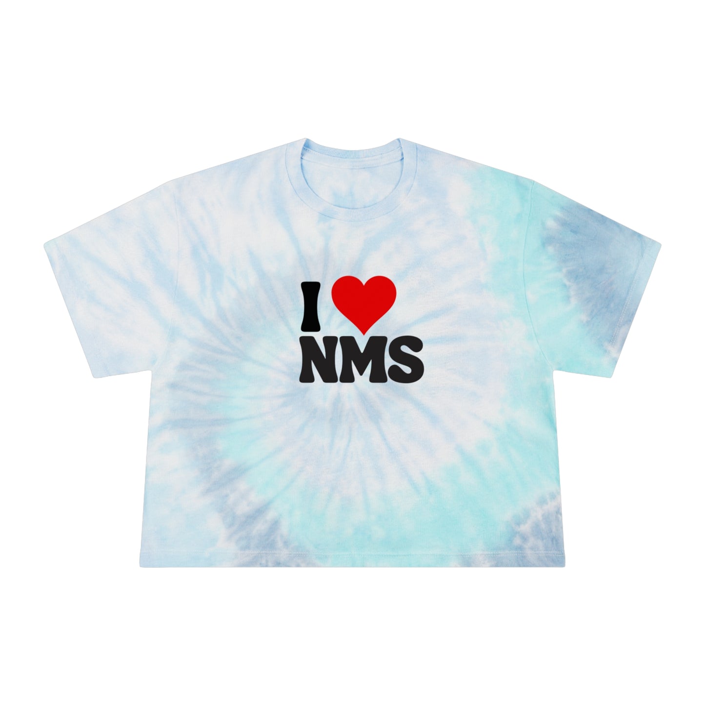 NMS I LOVE NMS Women's Tie-Dye Crop Tee