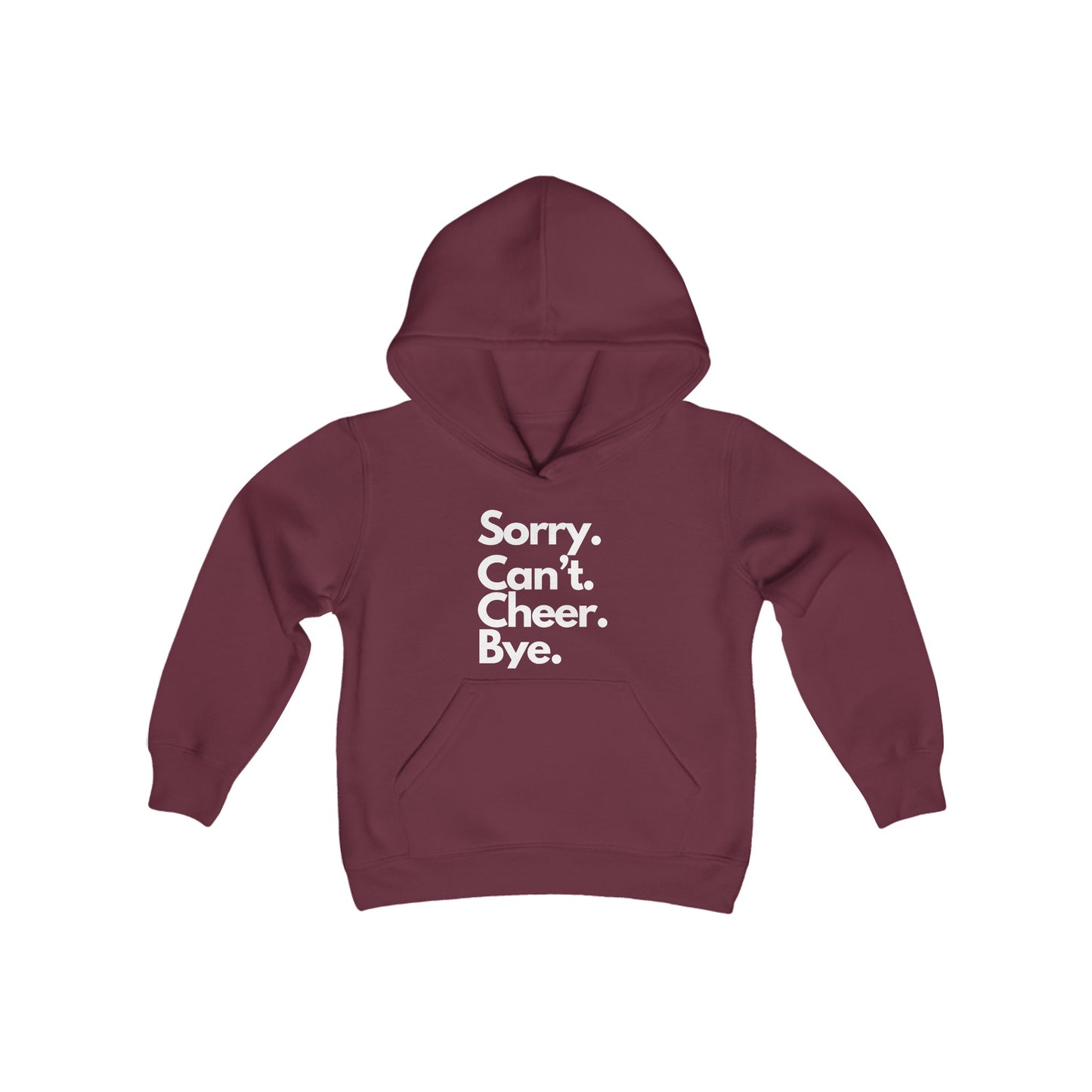 Sorry Can't Cheer Bye Sweatshirt, Gift for Cheerleader, Cheer Hoodie, Gift for Teenager, Gift For Girls, Gift for Teenager Pre-Teen
