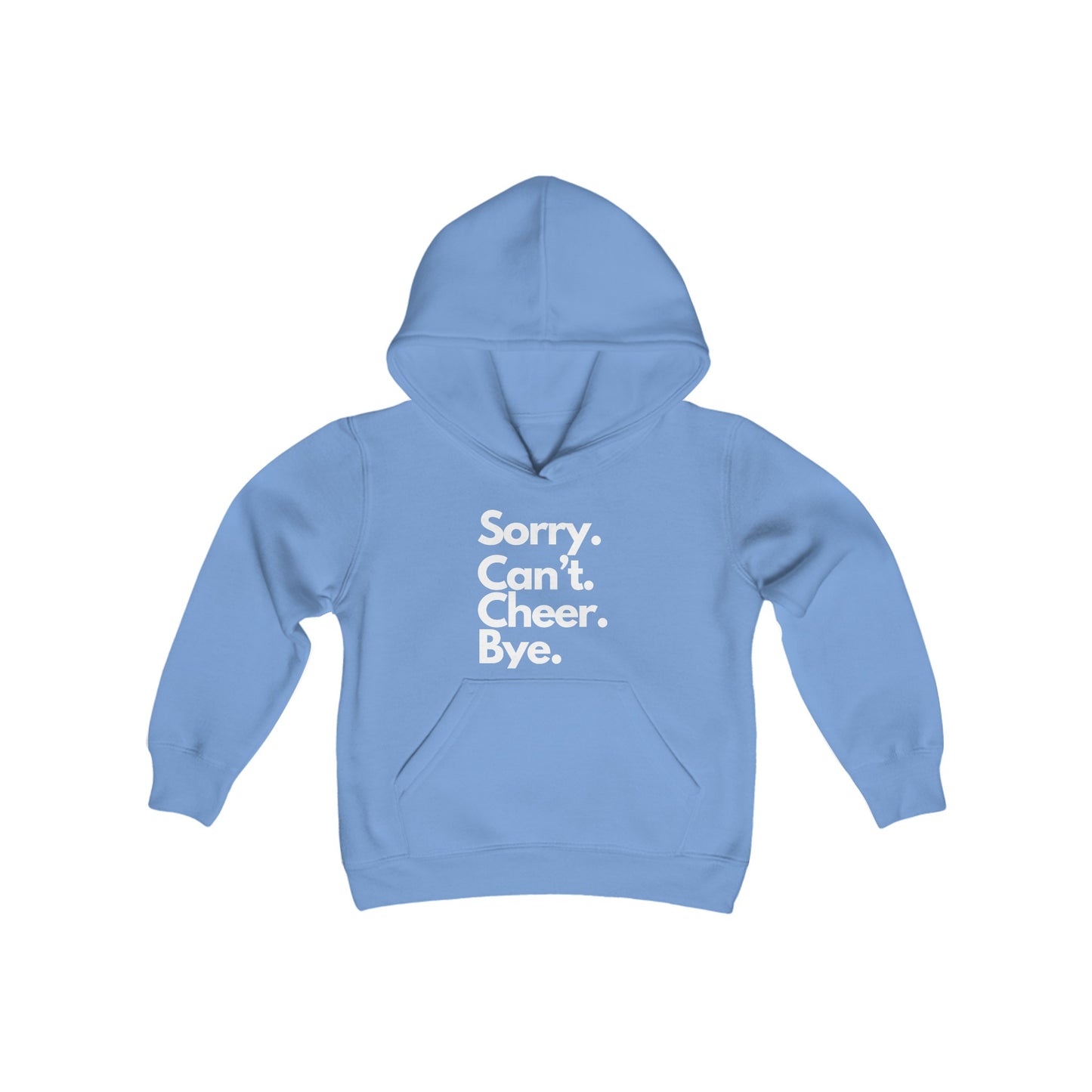 Sorry Can't Cheer Bye Sweatshirt, Gift for Cheerleader, Cheer Hoodie, Gift for Teenager, Gift For Girls, Gift for Teenager Pre-Teen