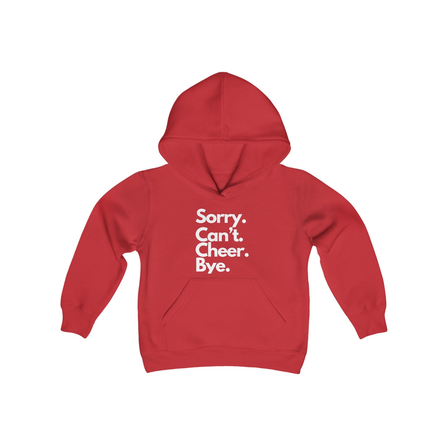 Sorry Can't Cheer Bye Sweatshirt, Gift for Cheerleader, Cheer Hoodie, Gift for Teenager, Gift For Girls, Gift for Teenager Pre-Teen