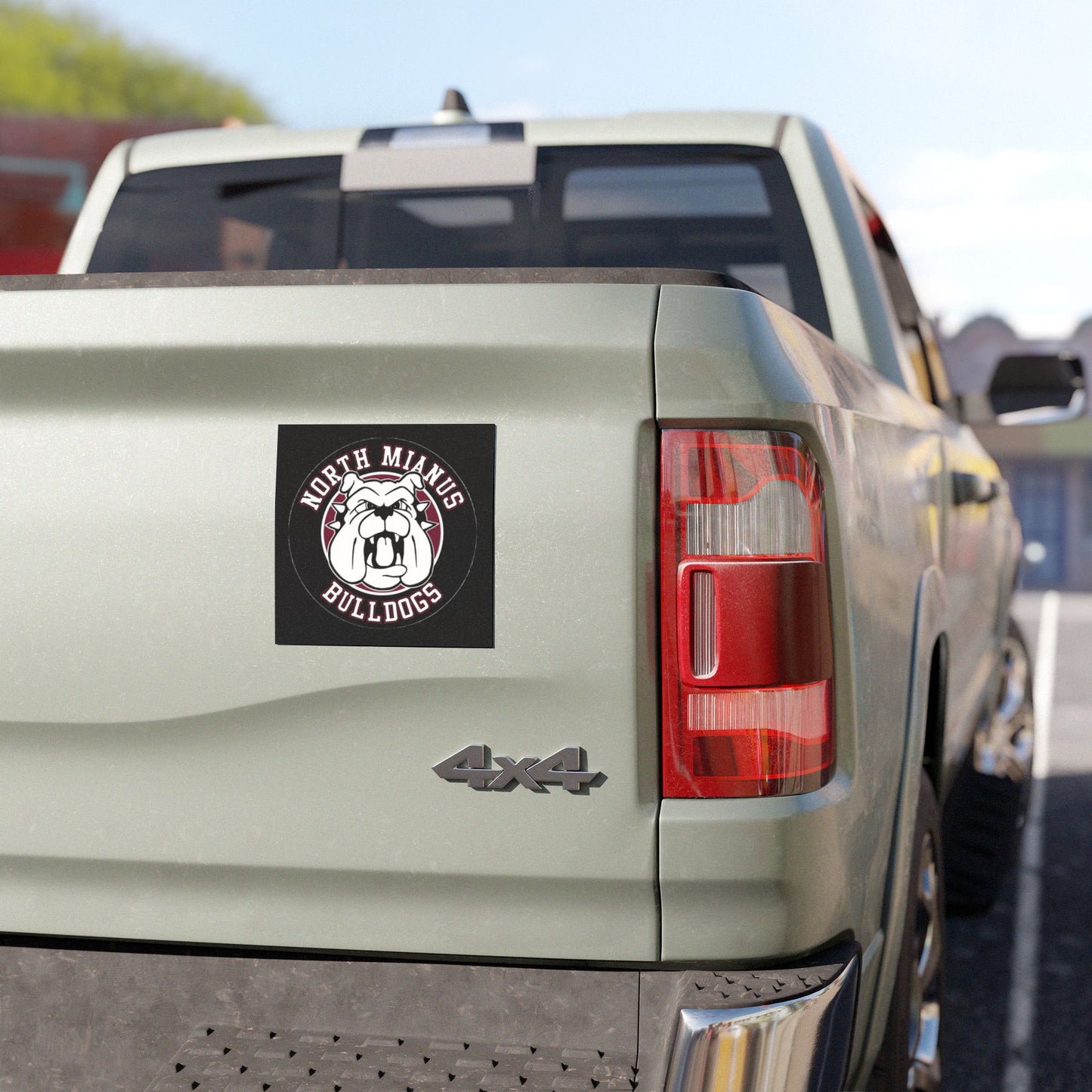 North Mianus Bulldogs Car Magnet - Personalized Auto Decor, Sports Team Fan Gear, Vehicle Accessories, Car Stickers