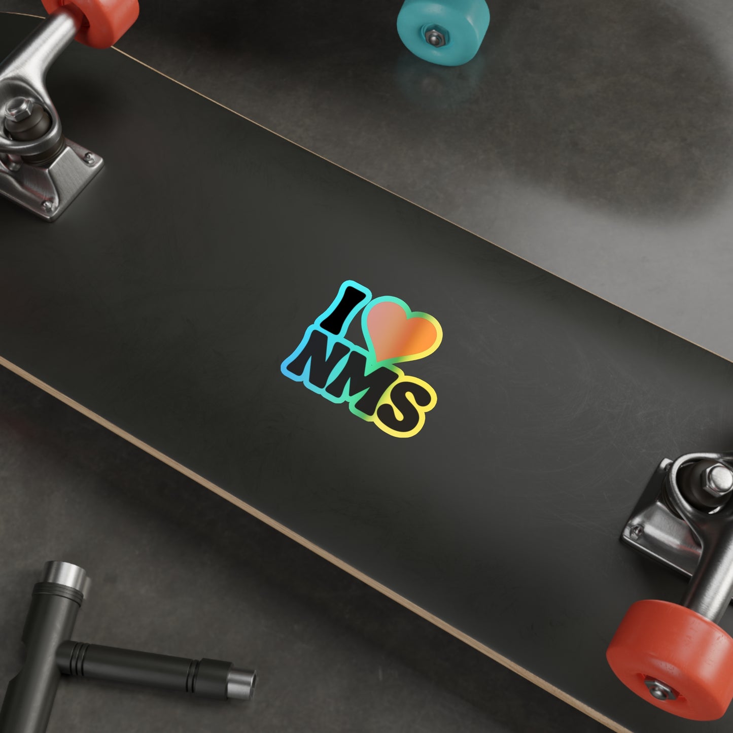 I love NMS customizable Holographic Die-cut Stickers, School Spirit Stickers, Water Bottle Stickers, Customize your own