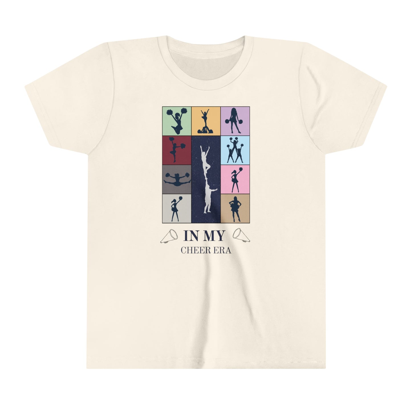 In My Cheer Era Kids Shirt, Cheer gift, Gift for cheerleader, Swiftie cheerleader, Youth Short Sleeve Tee