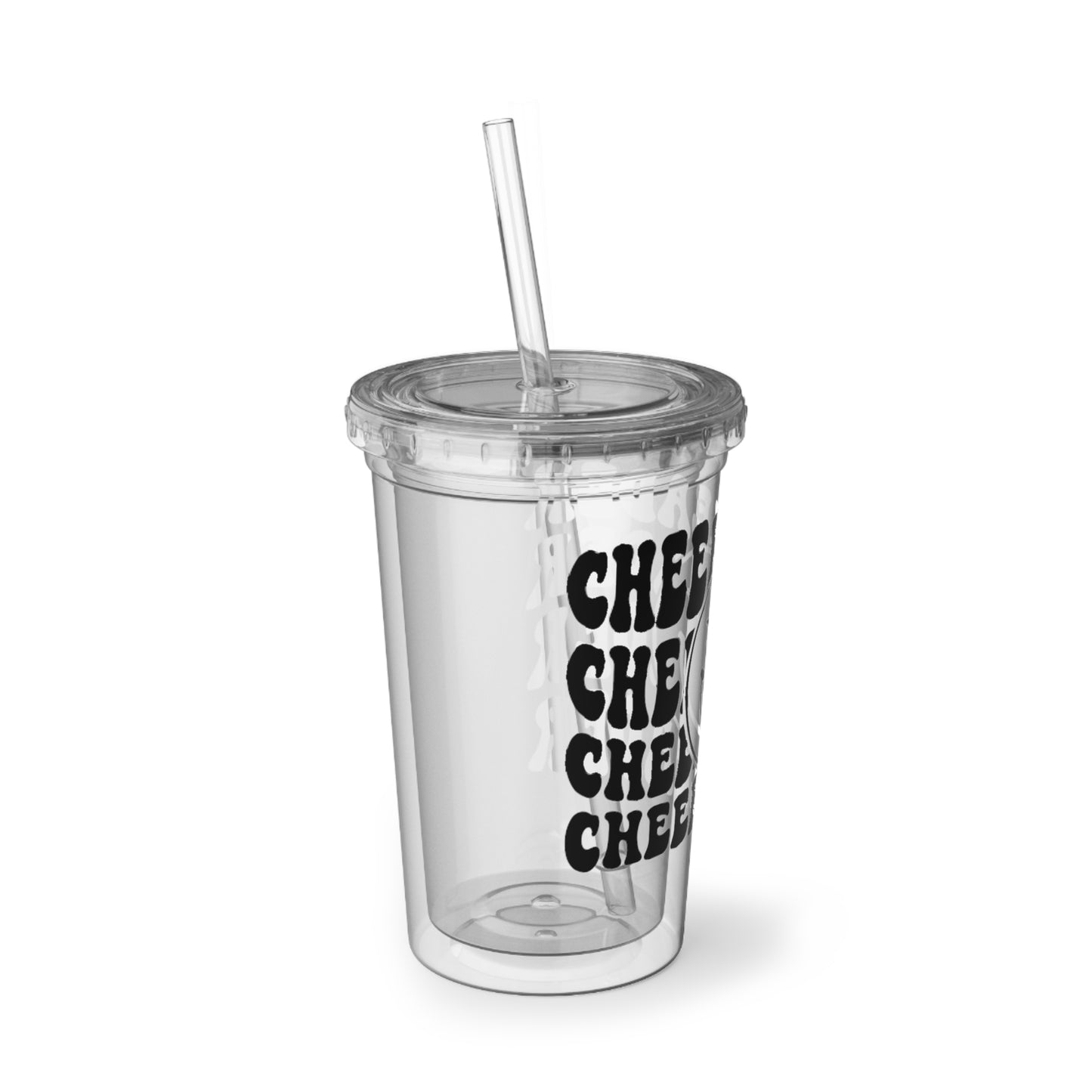 Cheerleader Cup, Gift For Cheerleader, Clear Tumbler For Cheerleader, Cheer Cup, Cheer Gift, Suave Acrylic Cup