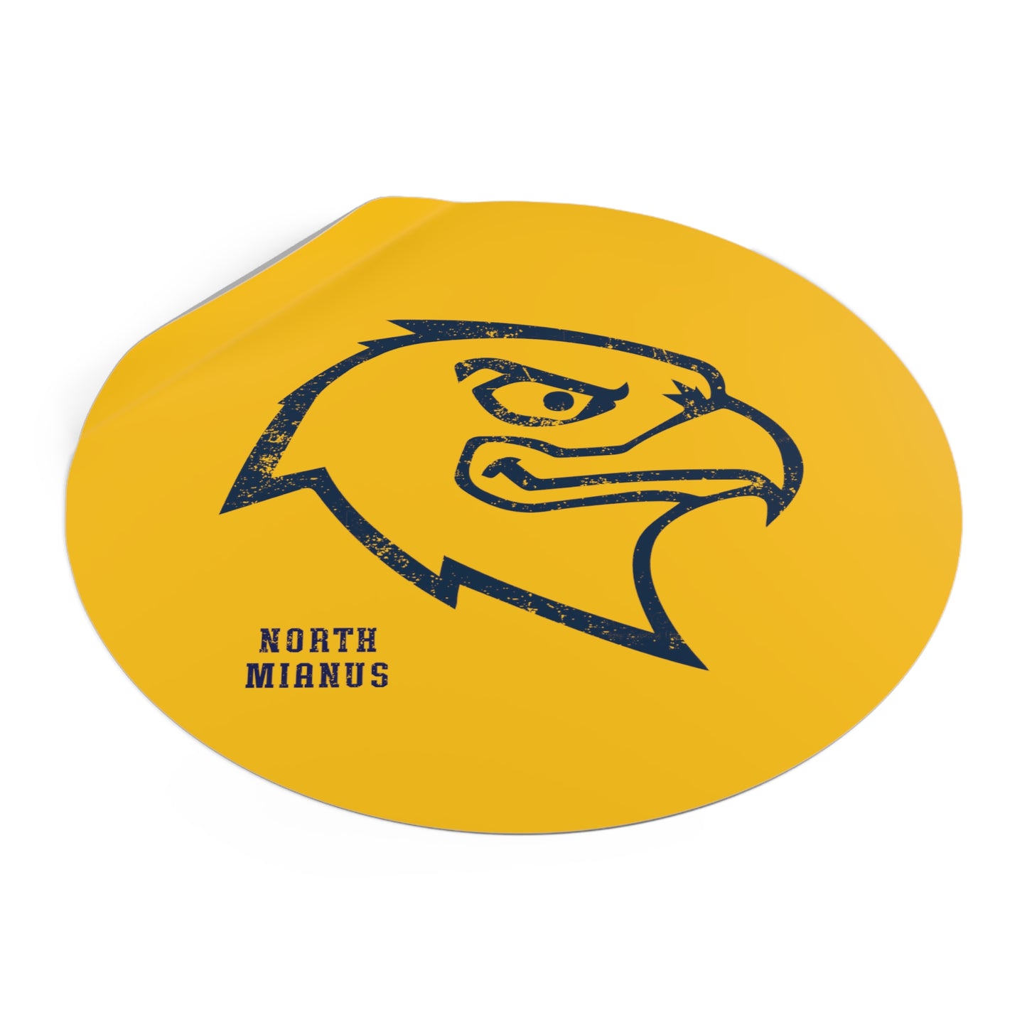North Mianus Hawks Circle Sticker