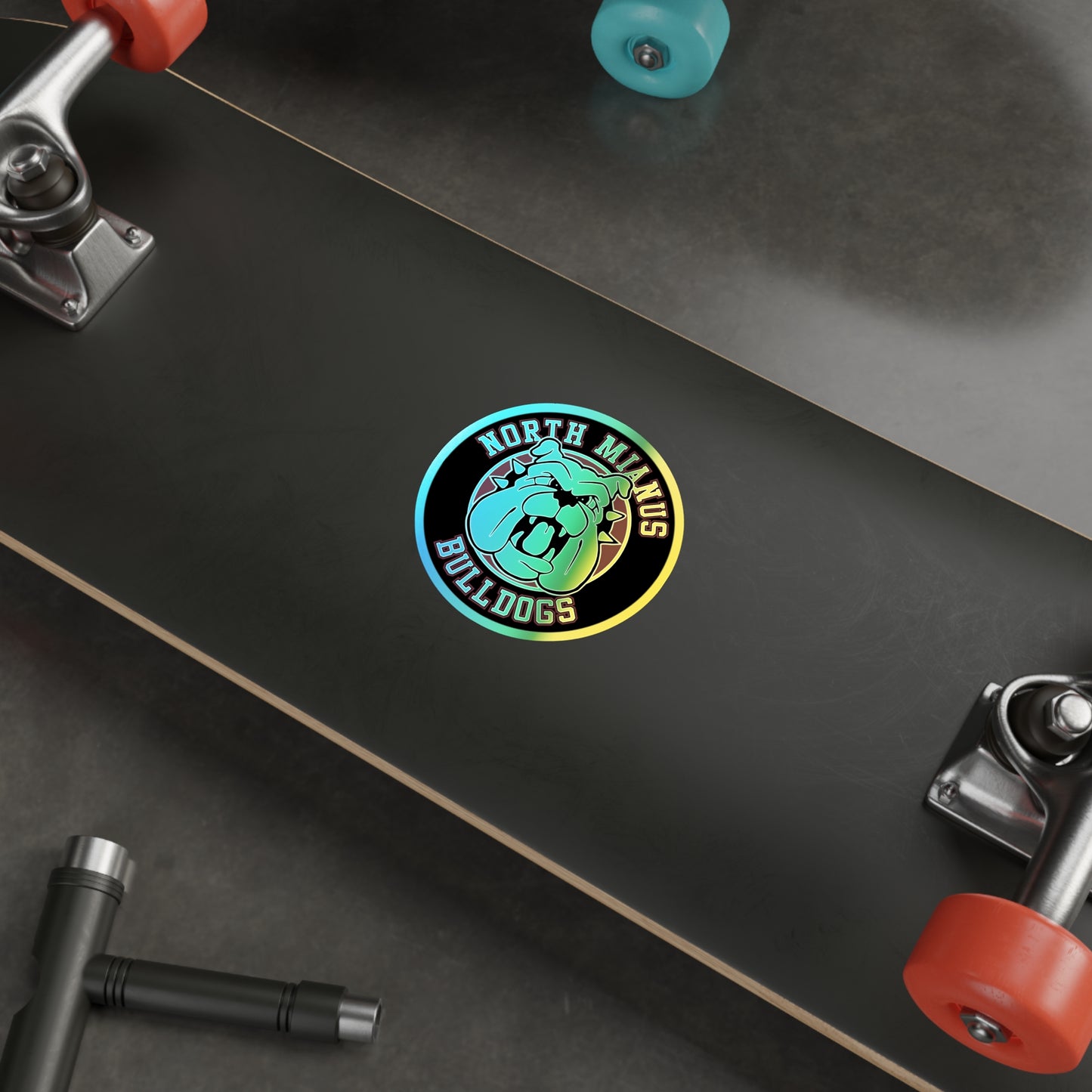 Bulldogs Holographic Die-cut Stickers