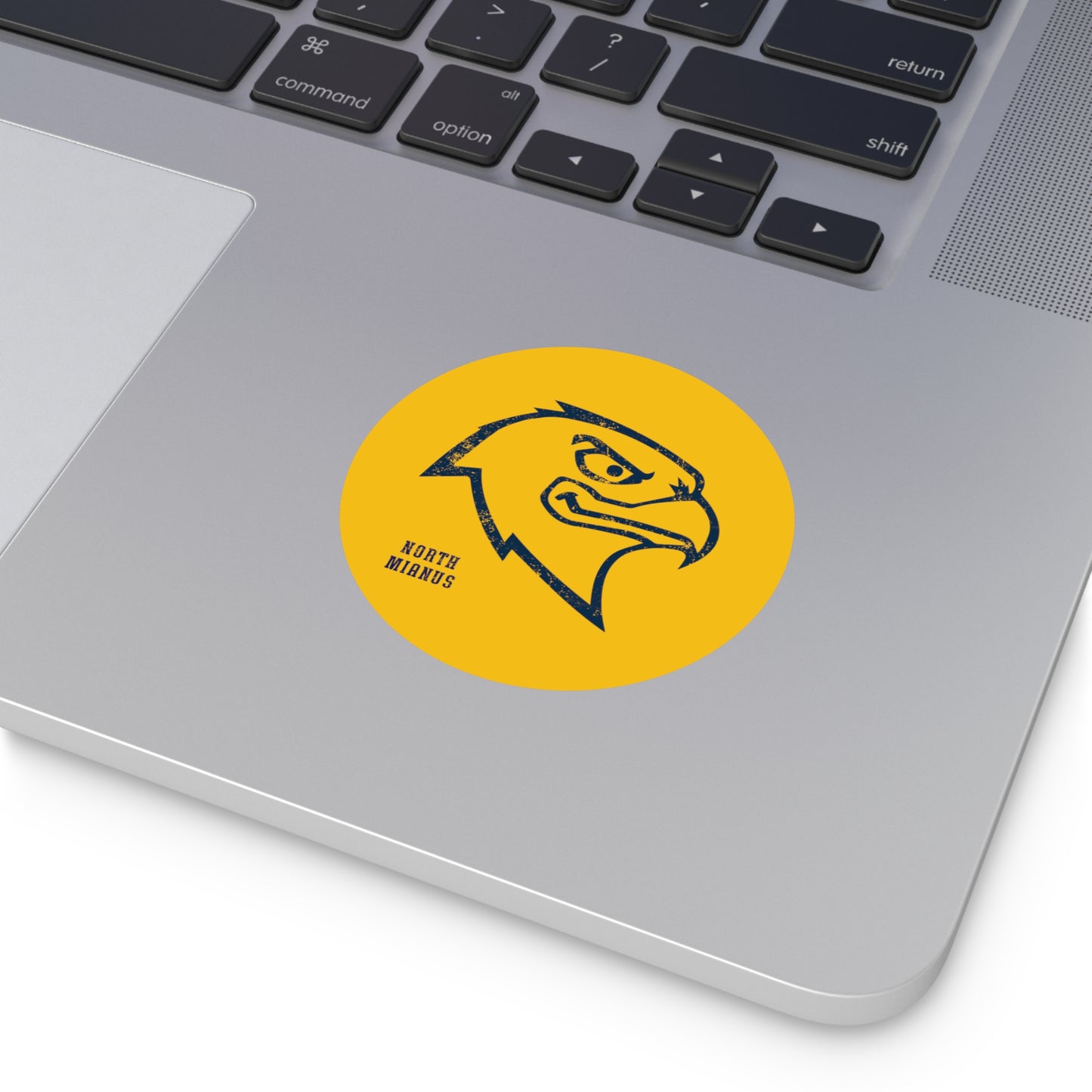 North Mianus Hawks Circle Sticker