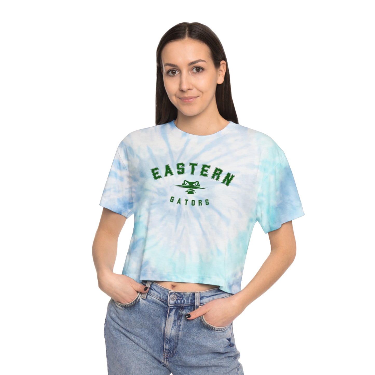 EMS Eastern Middle School Women's Tie-Dye Crop Tee