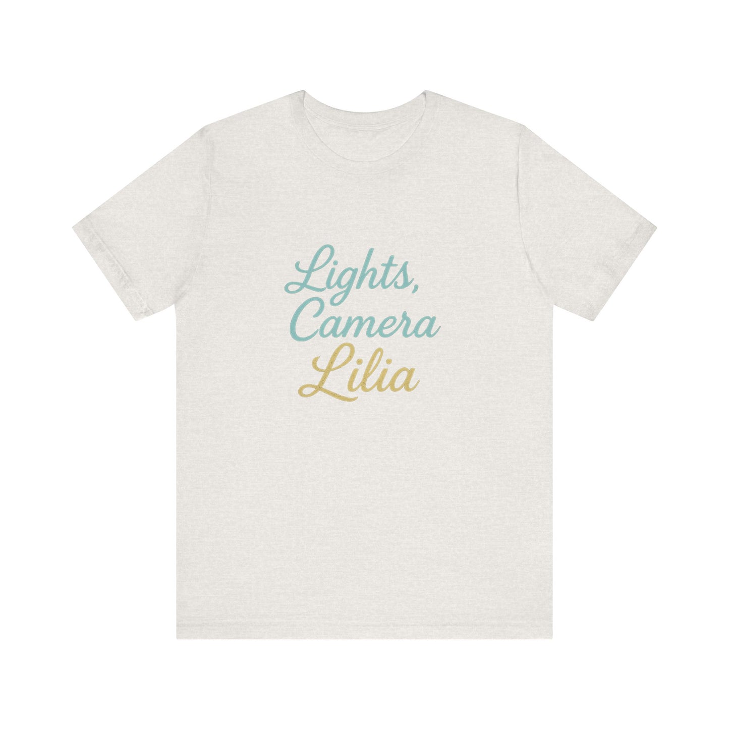 Lights, Camera, Action Unisex Tee for Movie Lovers, Birthday Gift, Casual Wear, Party Essential, Star-Themed Celebration