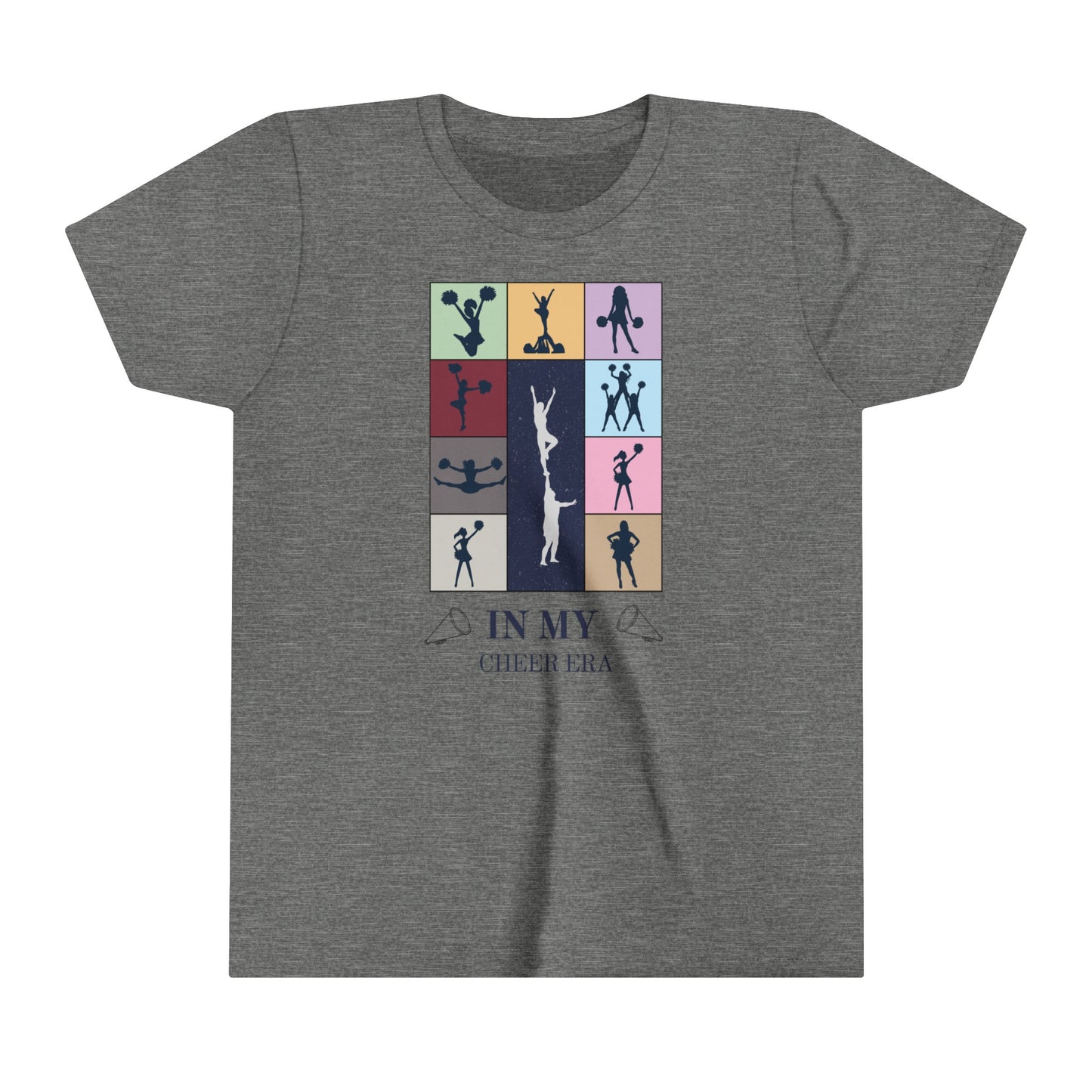 In My Cheer Era Kids Shirt, Cheer gift, Gift for cheerleader, Swiftie cheerleader, Youth Short Sleeve Tee