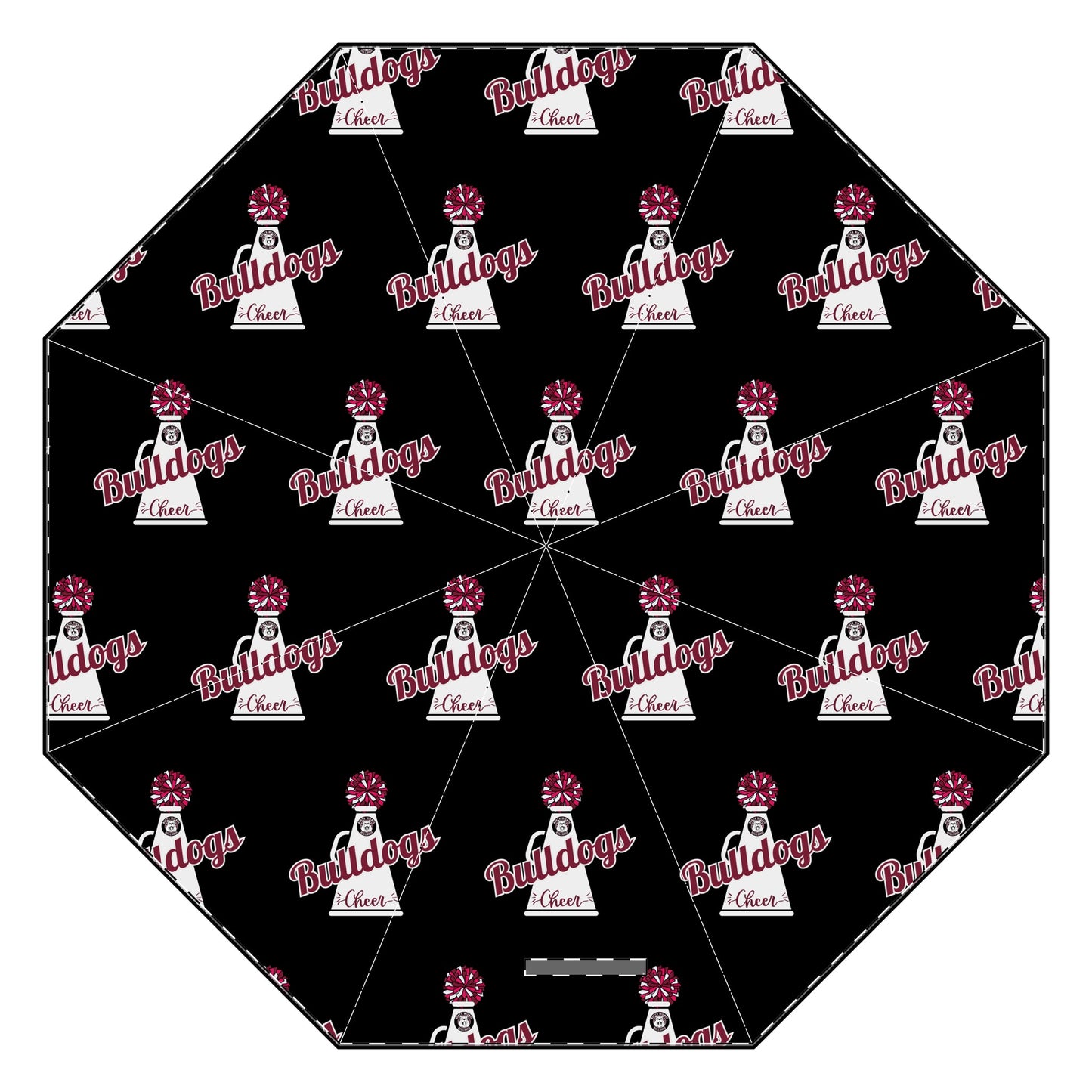 Bulldogs Cheer Semi-Automatic Foldable Umbrella