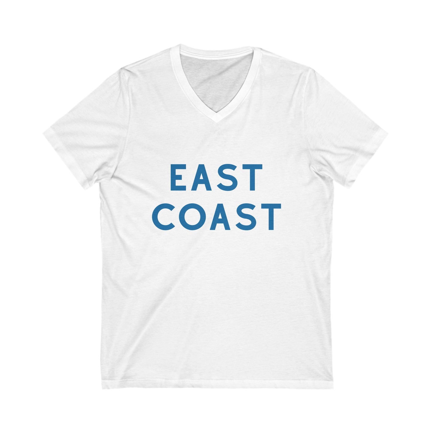 East Coast retro brand tee, Original East Coast Tee East Coast Tee Unisex Jersey Short Sleeve V-Neck Tee, Gift for Student
