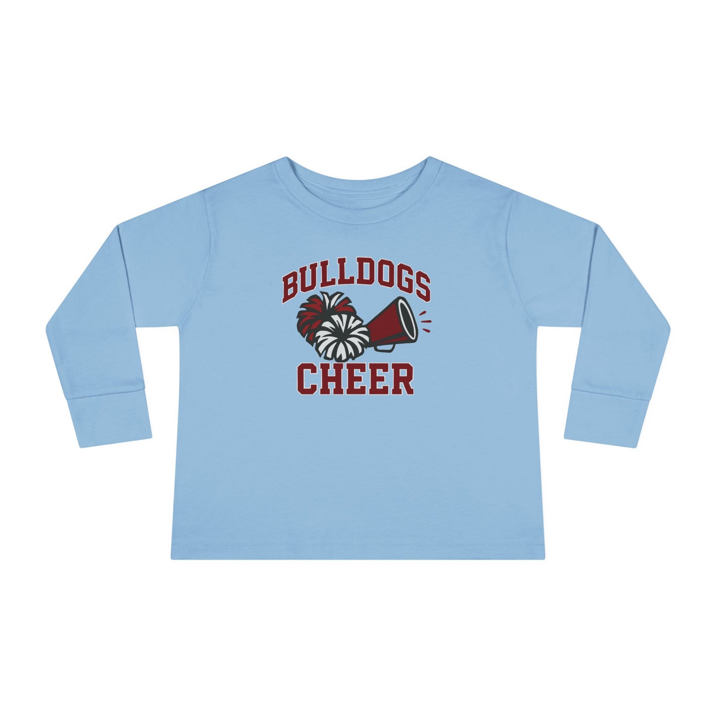 Bulldogs Cheer Toddler Long Sleeve Tee