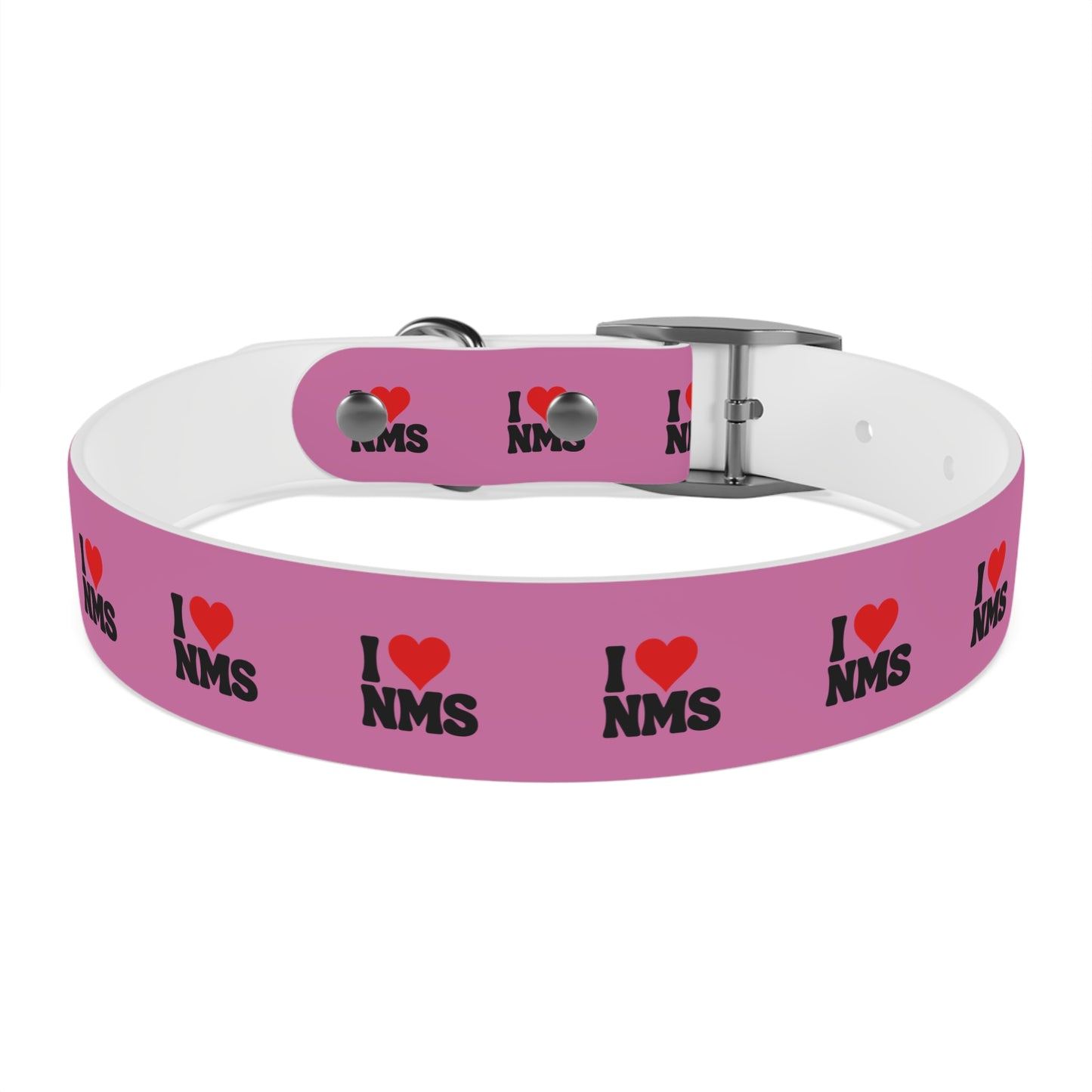 NMS I LOVE NMS Dog Collar PINK