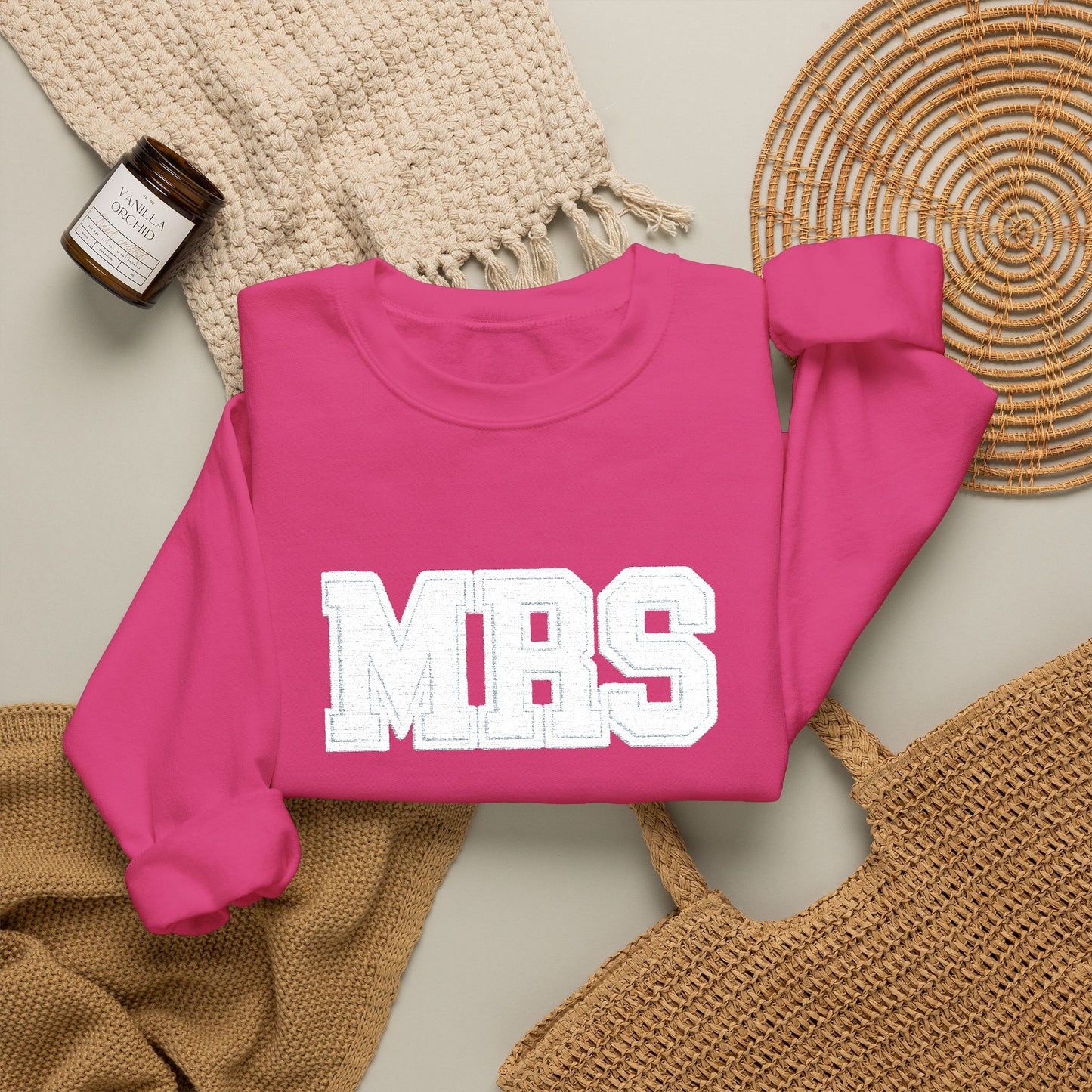 MRS Distressed Logo Crewneck Sweatshirt Bride Gift Engagement Gift Bachelorette
