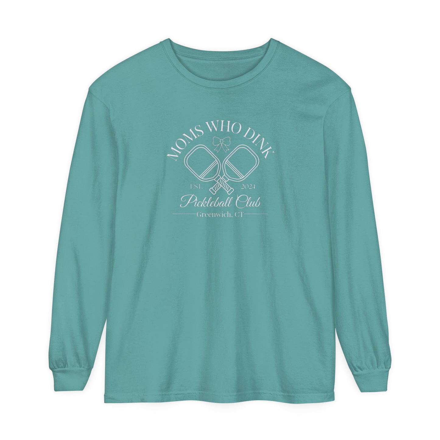 Pickleball Unisex Garment-dyed Long Sleeve T-Shirt