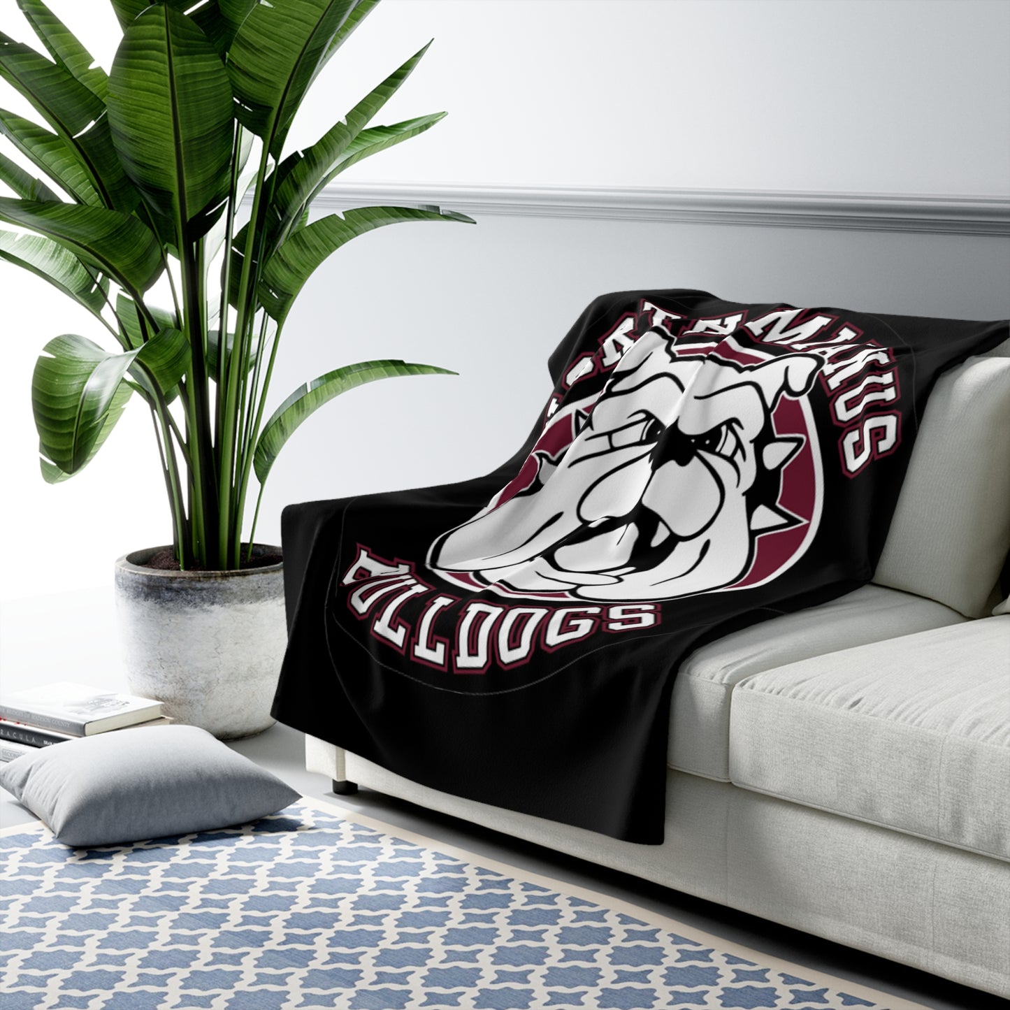 Bulldogs Sherpa Fleece Blanket