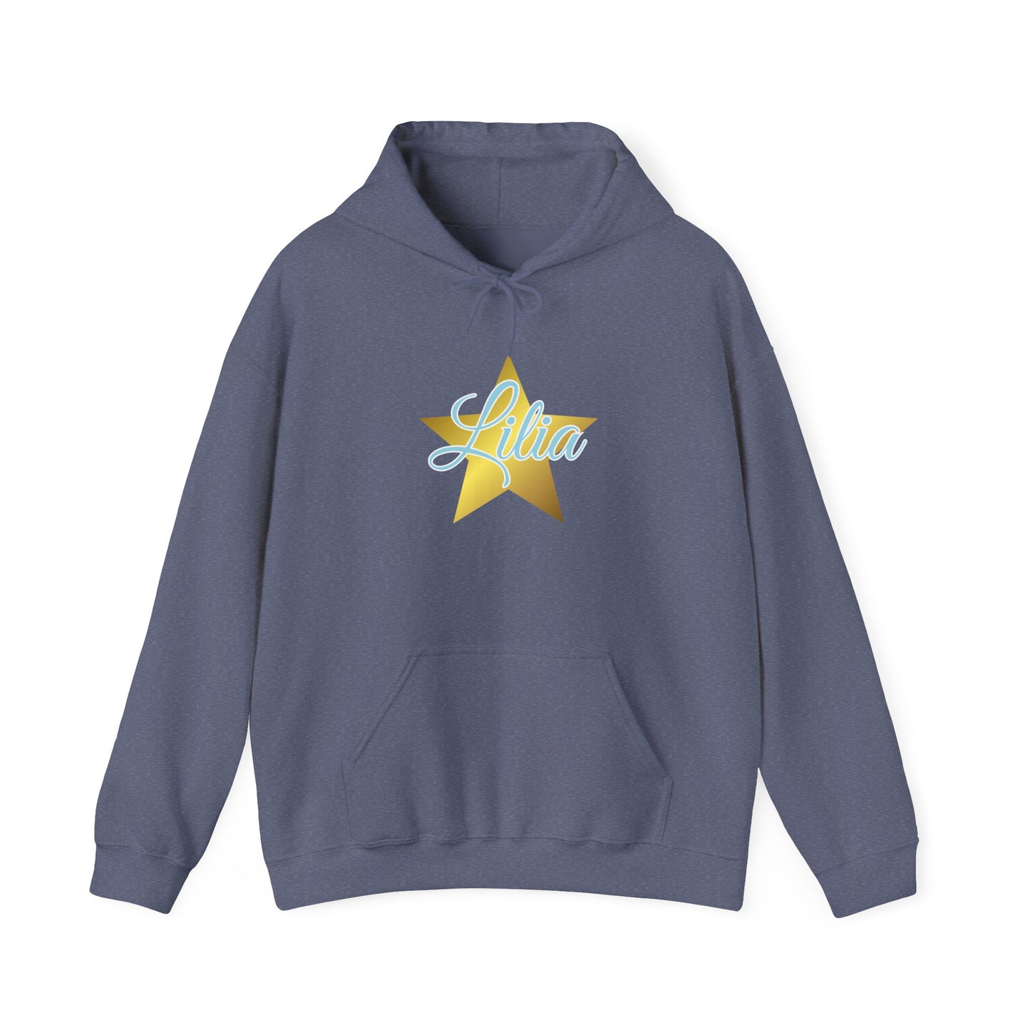 Golden Star Personalized Hoodie, Unisex Pullover Sweatshirt, Custom Gift for Her, Cozy Wardrobe Essential, Birthday Gift