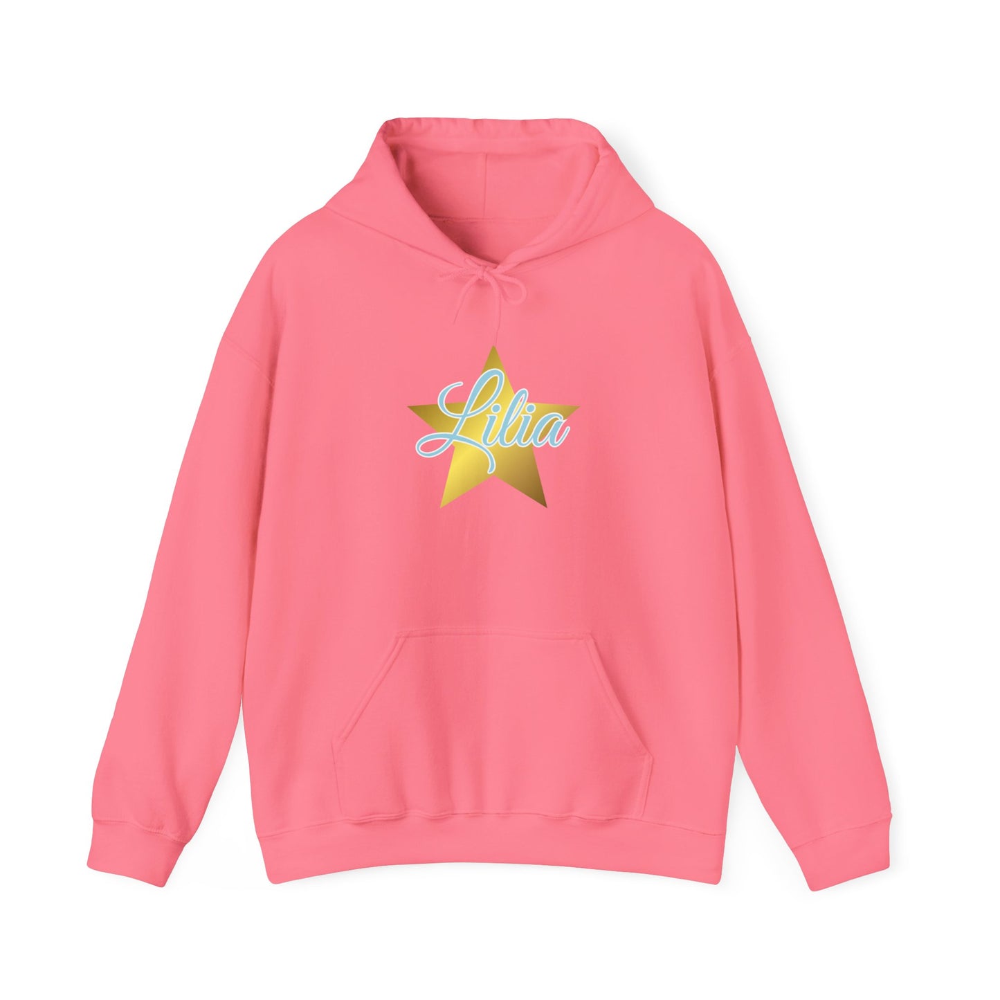 Golden Star Personalized Hoodie, Unisex Pullover Sweatshirt, Custom Gift for Her, Cozy Wardrobe Essential, Birthday Gift