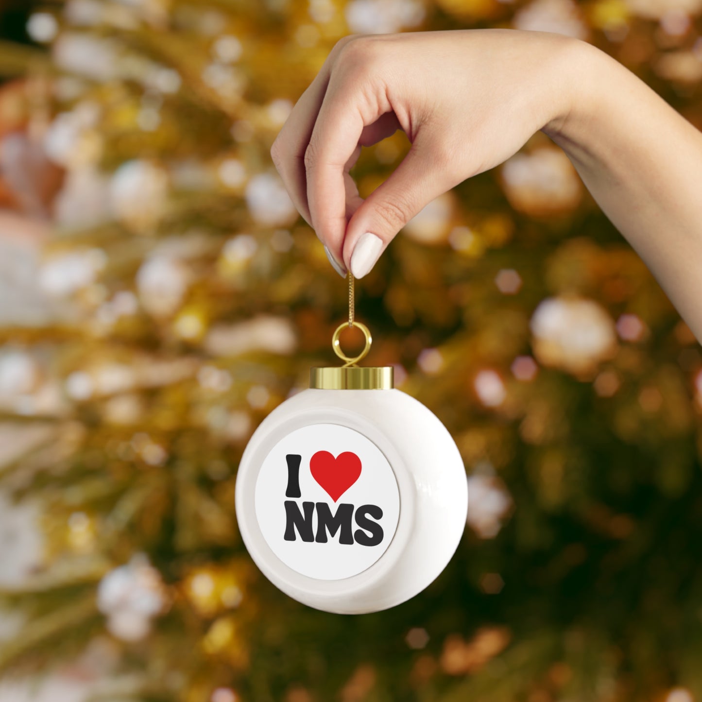 NMS I LOVE NMS Christmas Ball Ornament