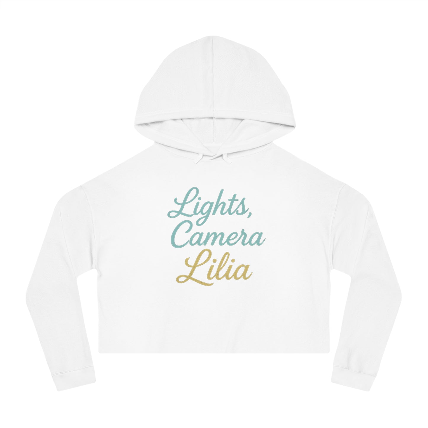 Lights Camera Lilia Cropped Hoodie