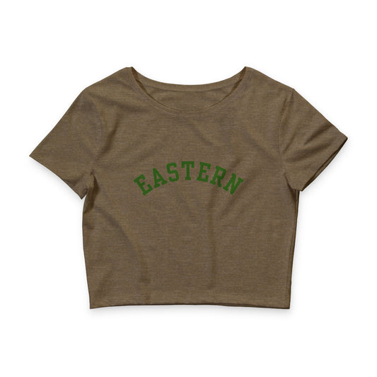Eastern Crop Tee — Women's Casual College-Style Graphic Top