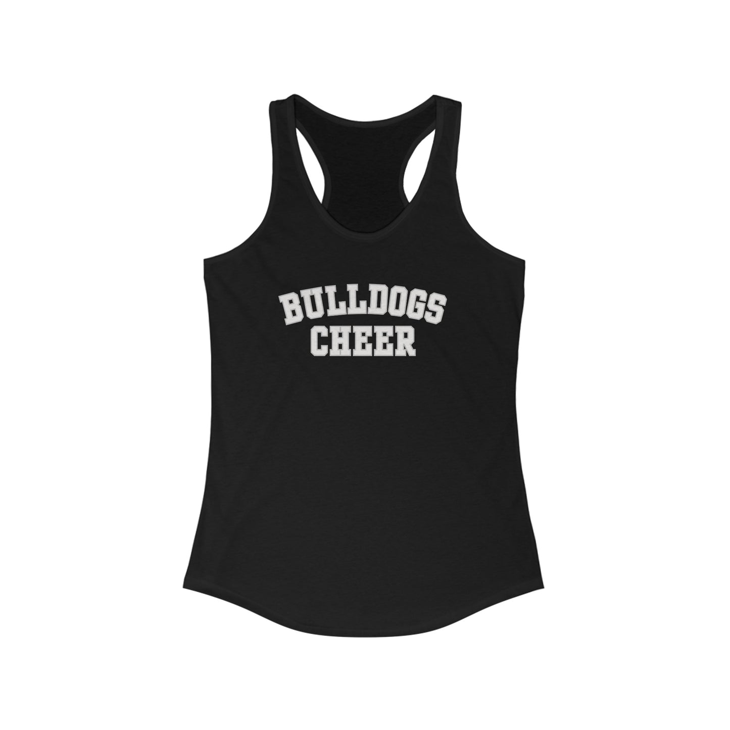 Bulldogs Cheer Women's Ideal Racerback Tank