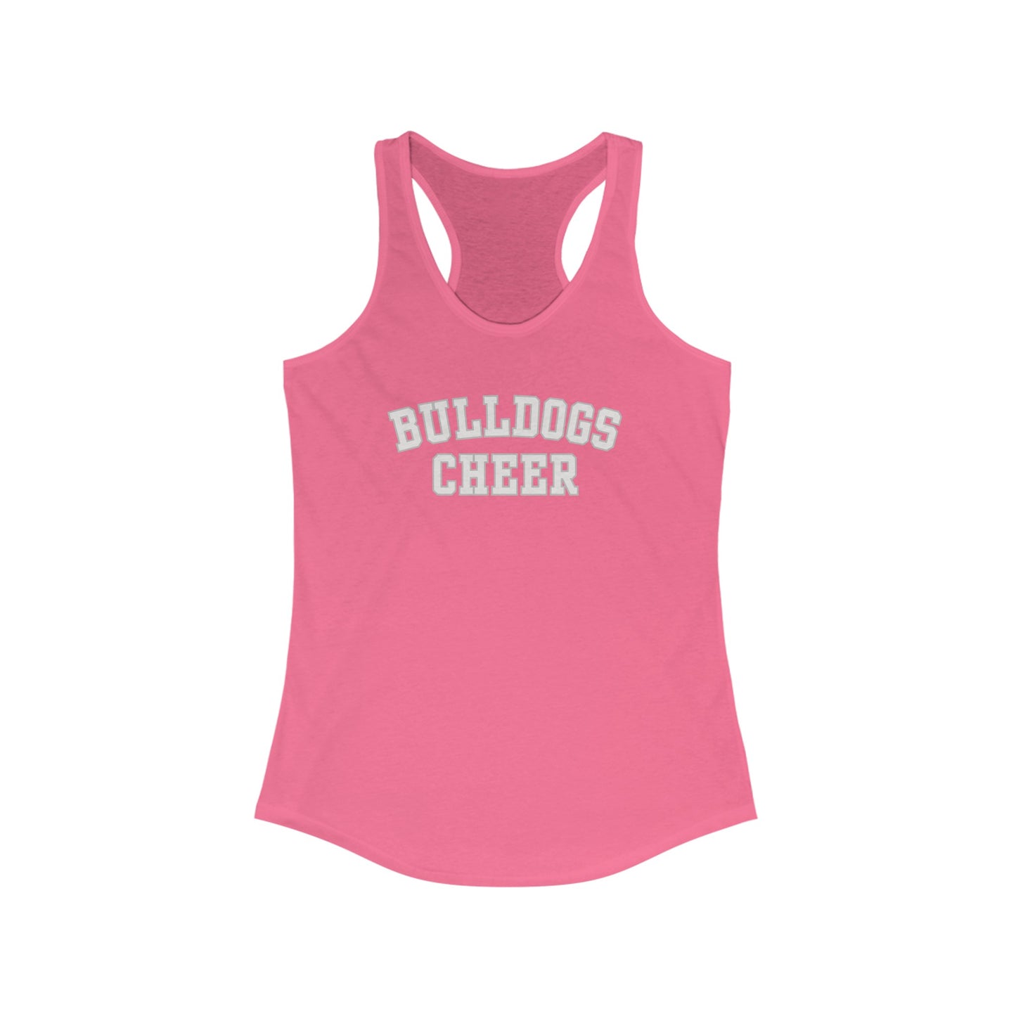 Bulldogs Cheer Women's Ideal Racerback Tank