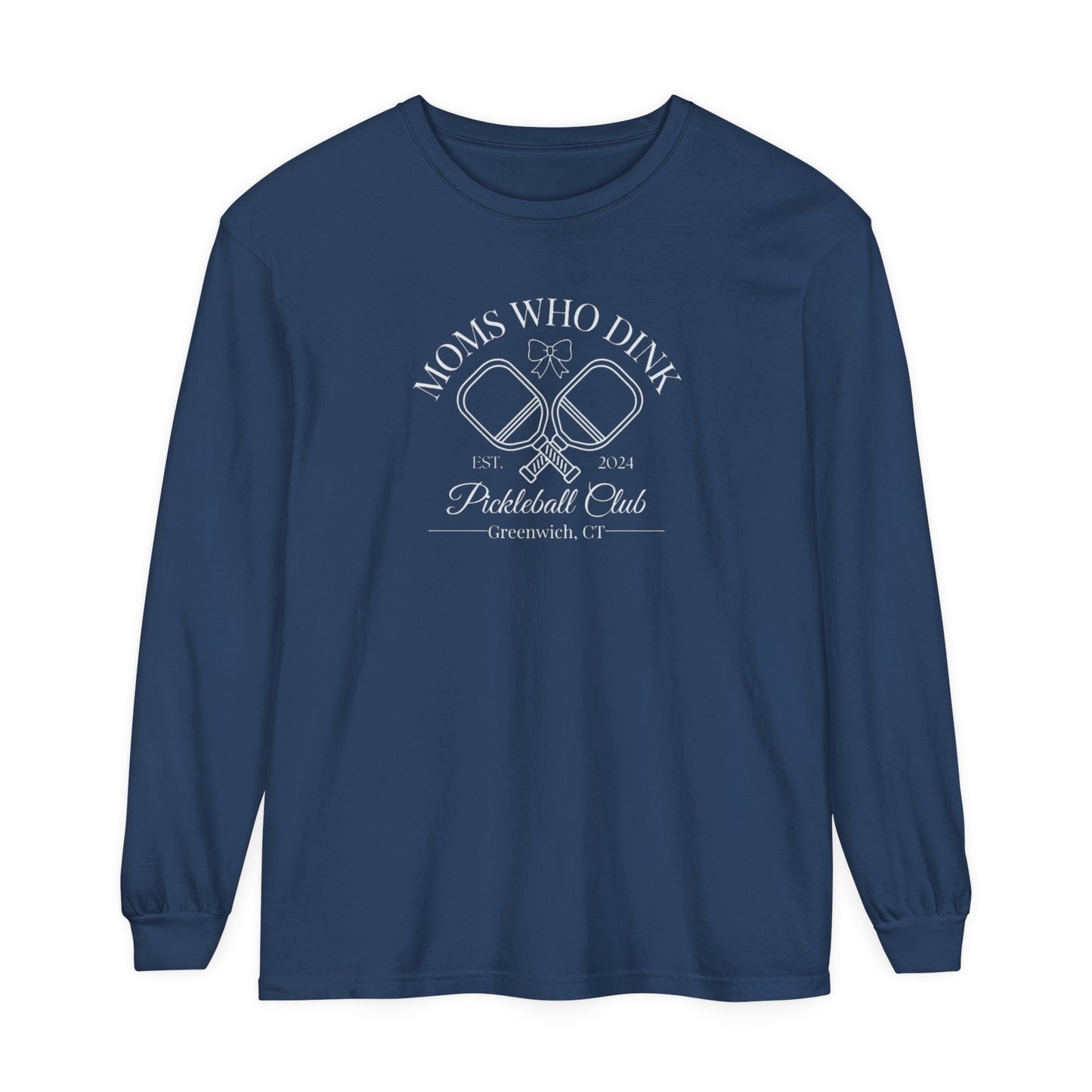 Pickleball Unisex Garment-dyed Long Sleeve T-Shirt