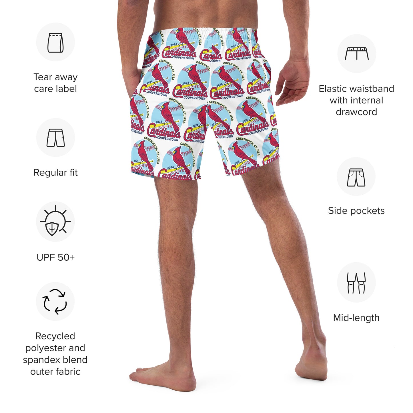 Men's swim trunks 2XS to 2XL