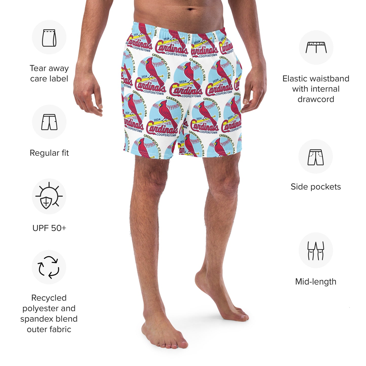 Men's swim trunks 2XS to 2XL