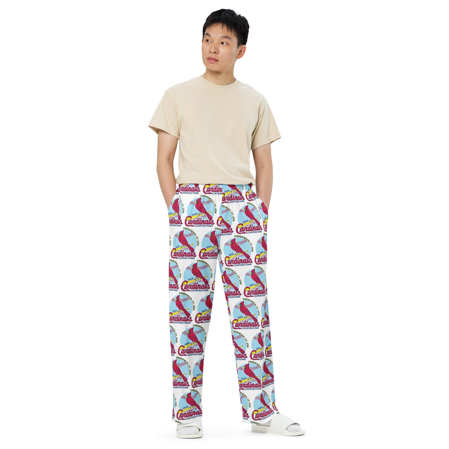 Cardinal Adult All-over print unisex wide-leg pants