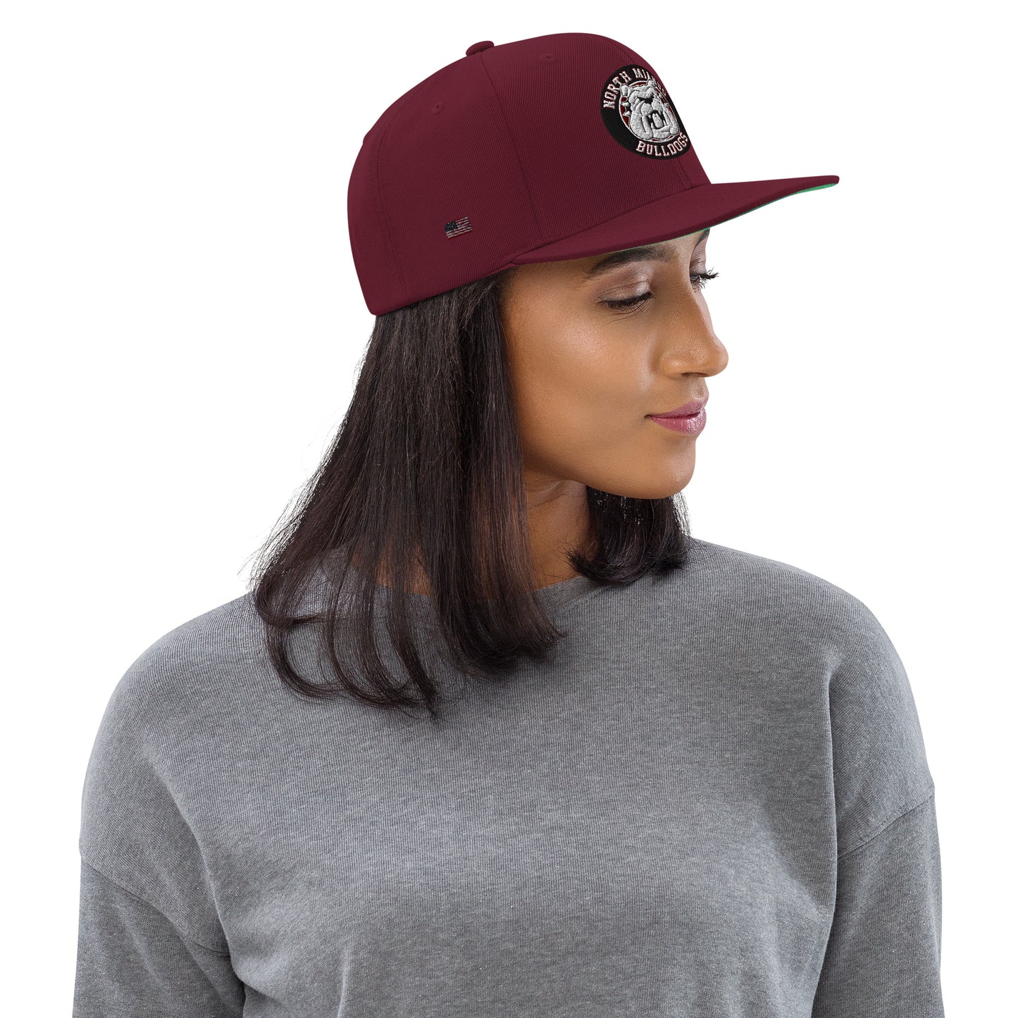 North Mianus Bulldogs Customized Snapback Hat