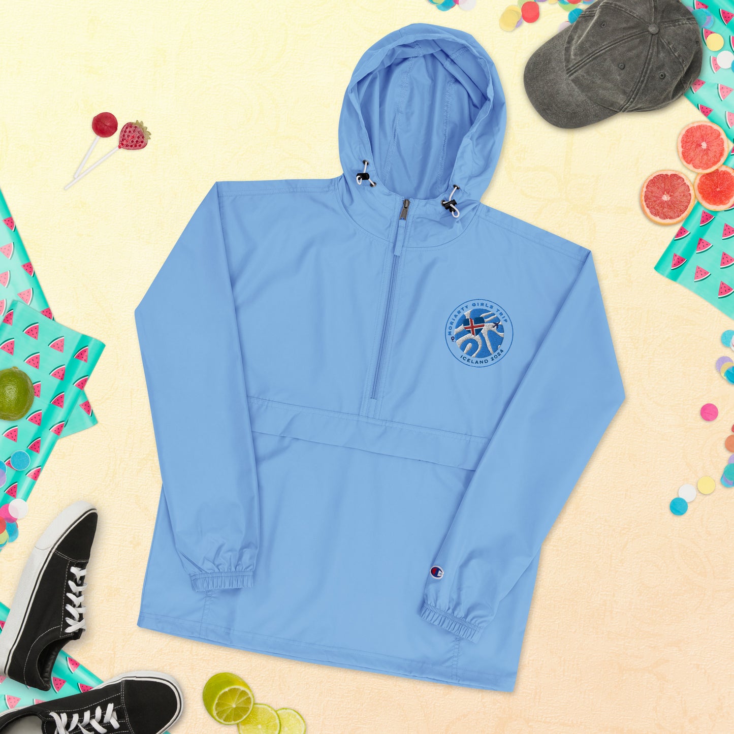 Iceland Embroidered Champion Packable Jacket