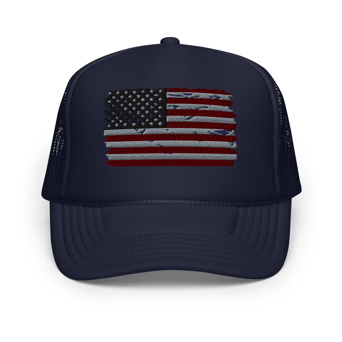American Flag Foam trucker hat
