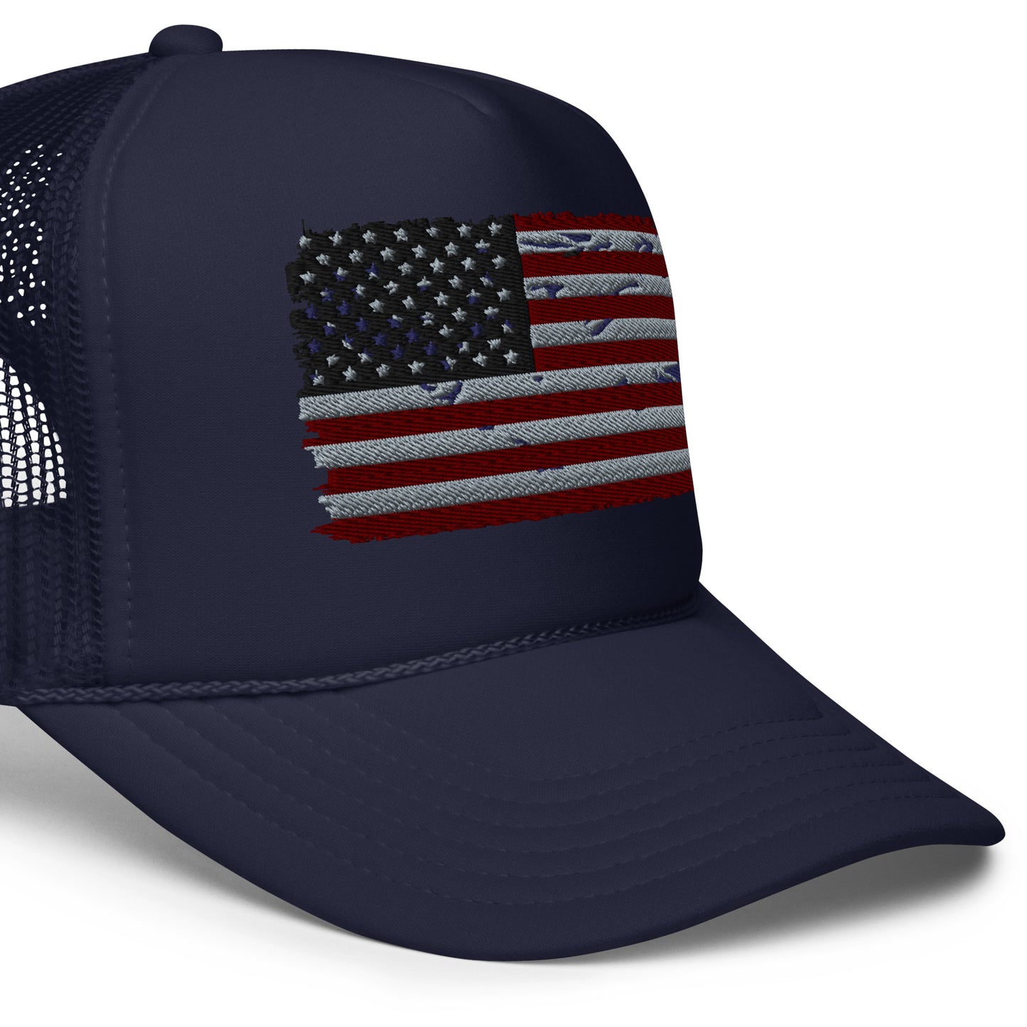 American Flag Foam trucker hat