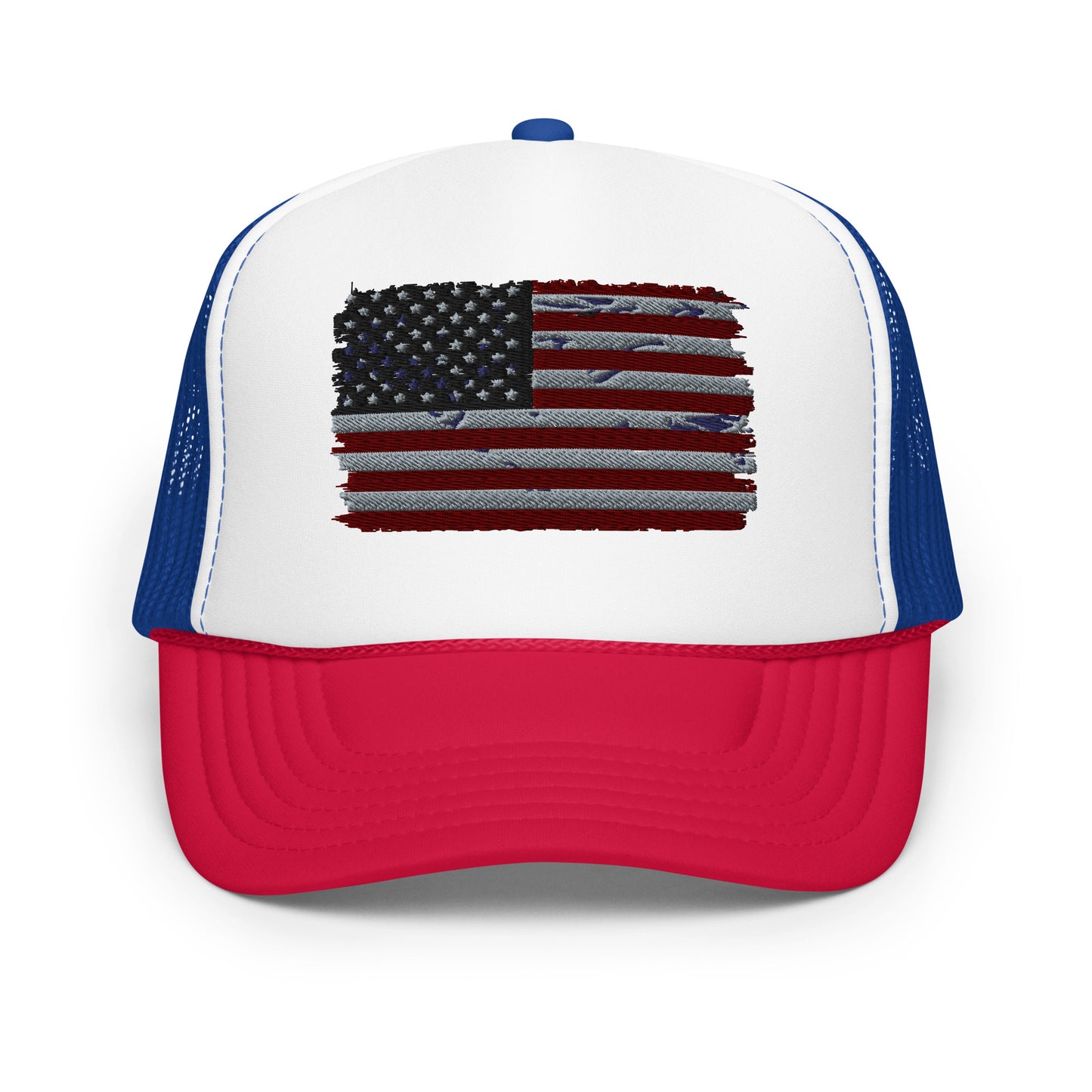 American Flag Foam trucker hat