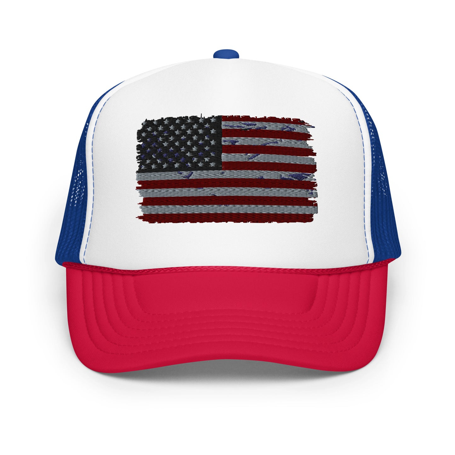 American Flag Foam trucker hat